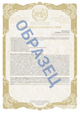 Образец Приложение к СТО 01.064.00220722.2-2020 Лучегорск Сертификат СТО 01.064.00220722.2-2020 